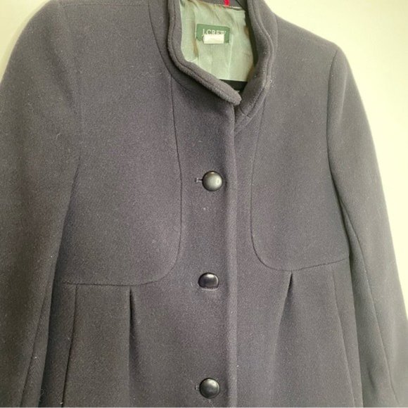J. Crew Stadium-Cloth Shipley Coat in Dark Navy - Picture 4 of 7